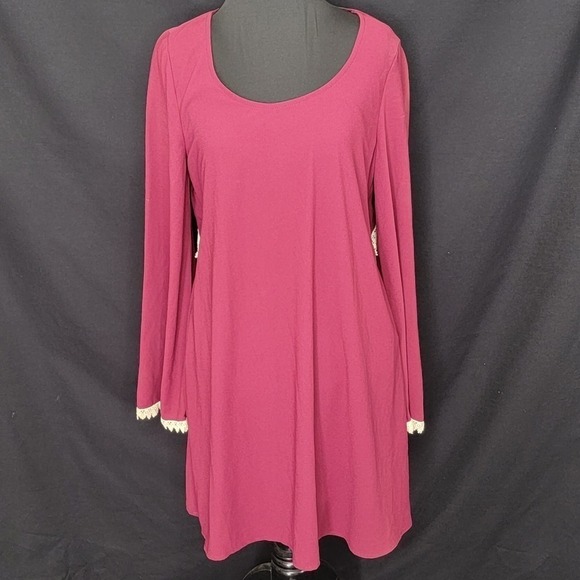 NWT Umgee Long Sleeve Open Back Dress S - Picture 3 of 11